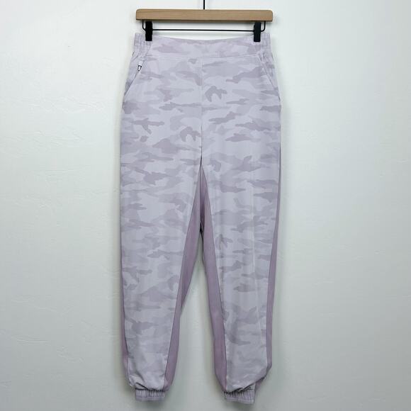 Athleta Light Purple Camo Brooklyn Warm Lined Joggers - Picture 2 of 11